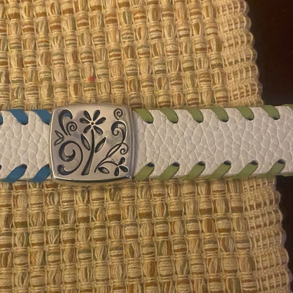 Brighton White and Green Women's Belt - Picture 6 of 11